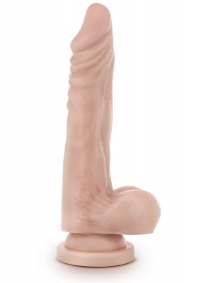 Телесный фаллоимитатор на присоске Dr. Skin Realistic Cock Stud Muffin - 21,6 см., производитель: Blush Novelties