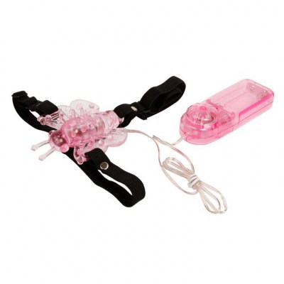 Вибростимулятор butterfly, strap on, stimulate, pink, 8,3x6,5cmВибростимулятор butterfly, strap on, stimulate, pink, 8,3x6,5cm