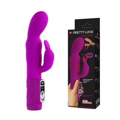 Вибратор pretty love body touch vibrator + rabbit - purple