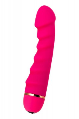 Розовый рельефный вибростимулятор точки G - 16 см., производитель: A-toys