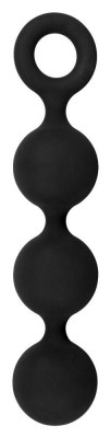 Чёрная анальная цепочка Lust Anal Beads - 19,5 см., производитель: Orion