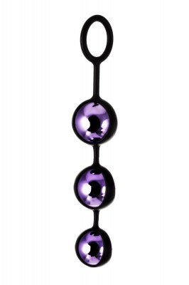 Фиолетово-черные тройные вагинальные шарики TOYFA A-toys, производитель: A-toys