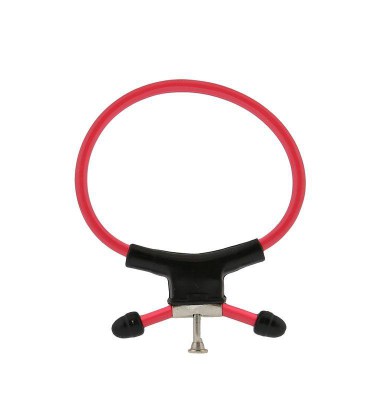 Красно-чёрное эрекционное кольцо с утяжкой RING OF POWER ADJUSTABLE RING, производитель: NMC