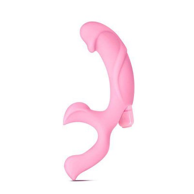 Розовый стимулятор G-точки Luxe Adonis - 16,7 см., производитель: Blush Novelties