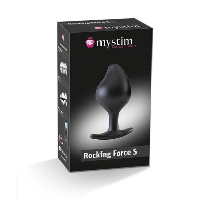 Анальная пробка Rocking Force S для электростимуляции - 9,5 см., производитель: MyStim