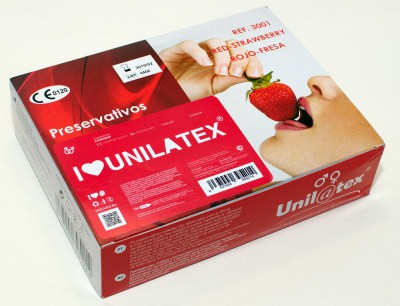 Презервативы unilatex клубника, 144 шт.упак