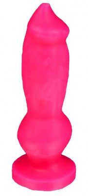 Ярко-розовый фаллоимитатор "Стаффорд mini" - 17 см.