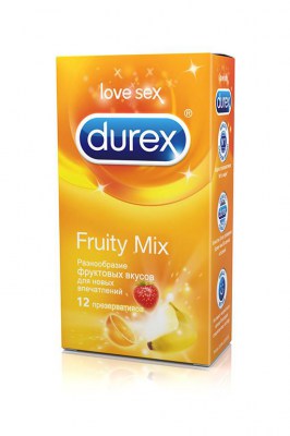 Презервативы Durex Fruity Mix с фруктовыми вкусами