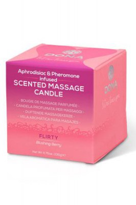 Массажная свеча DONA Scented Massage Candle Flirty Aroma: Blushing Berry 135 г
