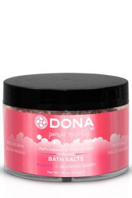 Соль для ванны меняющая цвет воды DONA Bath Salt Flirty Aroma: Blushing Berry 215 г