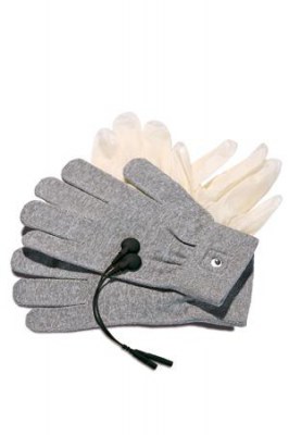 Перчатки для электростимуляции Magic Gloves серые
