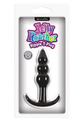 Анальная пробка Jelly Rancher T-Plug - Ripple - Black