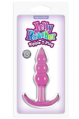 Анальная пробка Jelly Rancher T-Plug - Ripple -  Purple