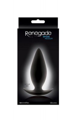 Анальная пробка Renegade - Spades для ношения средняя черная