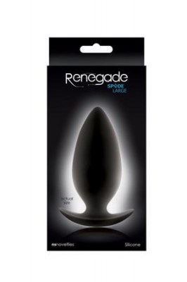 Анальная пробка Renegade - Spades для ношения большая черная