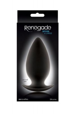 Анальная пробка Renegade - Spades для ношения большая черная