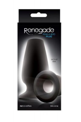 Анальная пробка Renegade - Peak A Boo с отверстием чёрная
