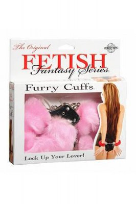 Наручники металлические Furry Love Cuffs с мехом Тигр