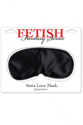 Комфортная черная маска Fetish Fantasy Series Satin Love Mask