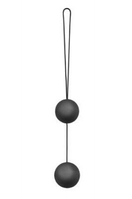 Анальные шарики VIBRO BALLS со смещенным центром тяжести черные