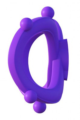 Эрекционное кольцо Infinity Ring на пенис и мошонку фиолетовое