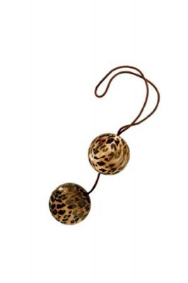 Вагинальные шарики The Leopard Duotone Balls леопардовые